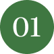 Number 01 on green background