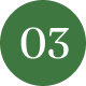Number 03 on green background